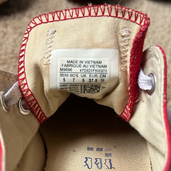 Red Converse - Picture 3 of 3